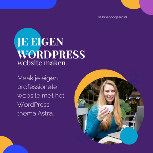 Zelf je eigen WordPress website maken